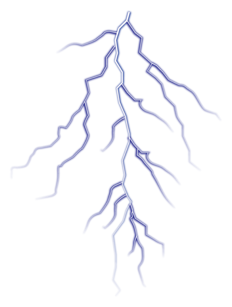 Blue Lightning PNG